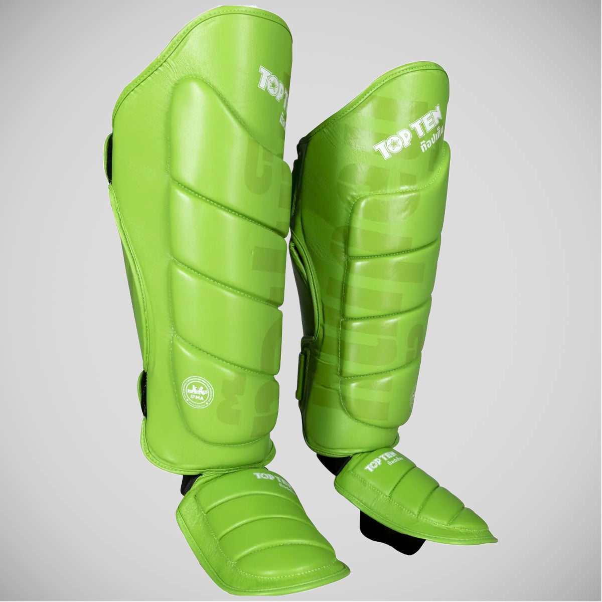 Green Top Ten Theep IFMA Shin/Instep Guards