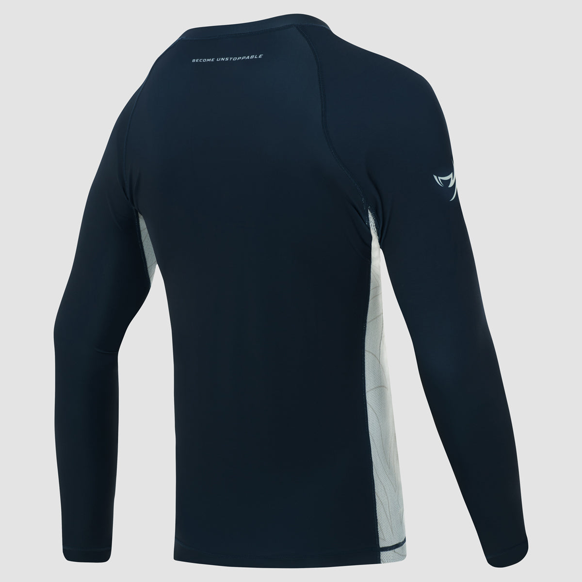 Fumetsu Icon Womens Long Sleeve Rash Guard Navy/White