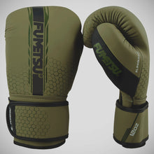 Olive Green/Black Fumetsu Alpha Pro Boxing Gloves