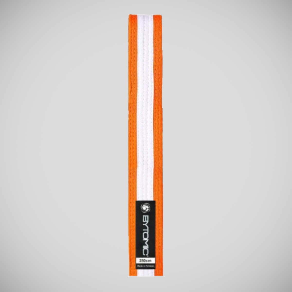 Orange/White Bytomic White Stripe Martial Arts Belt