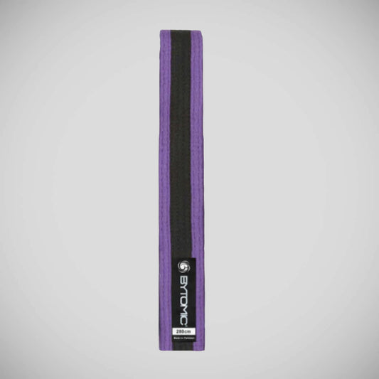Purple/Black Bytomic Black Stripe Belt Pack of 10
