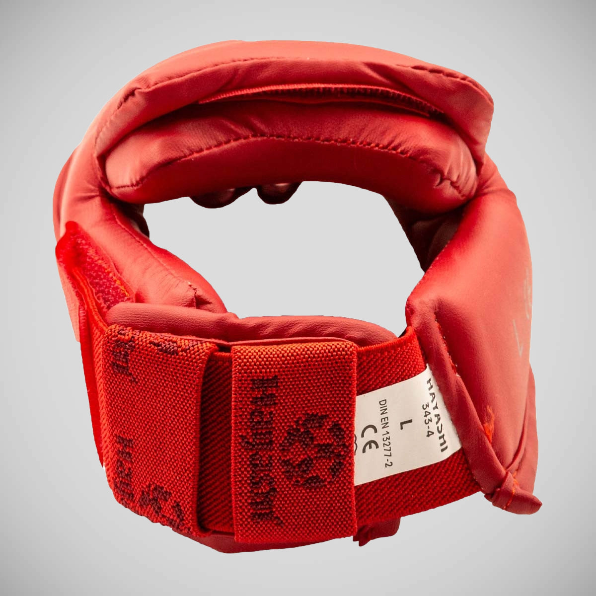 Red Hayashi WKF Approved Karate Shin-Instep Guard