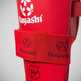 Hayashi WKF Approved Karate Shin-Instep Guard Red