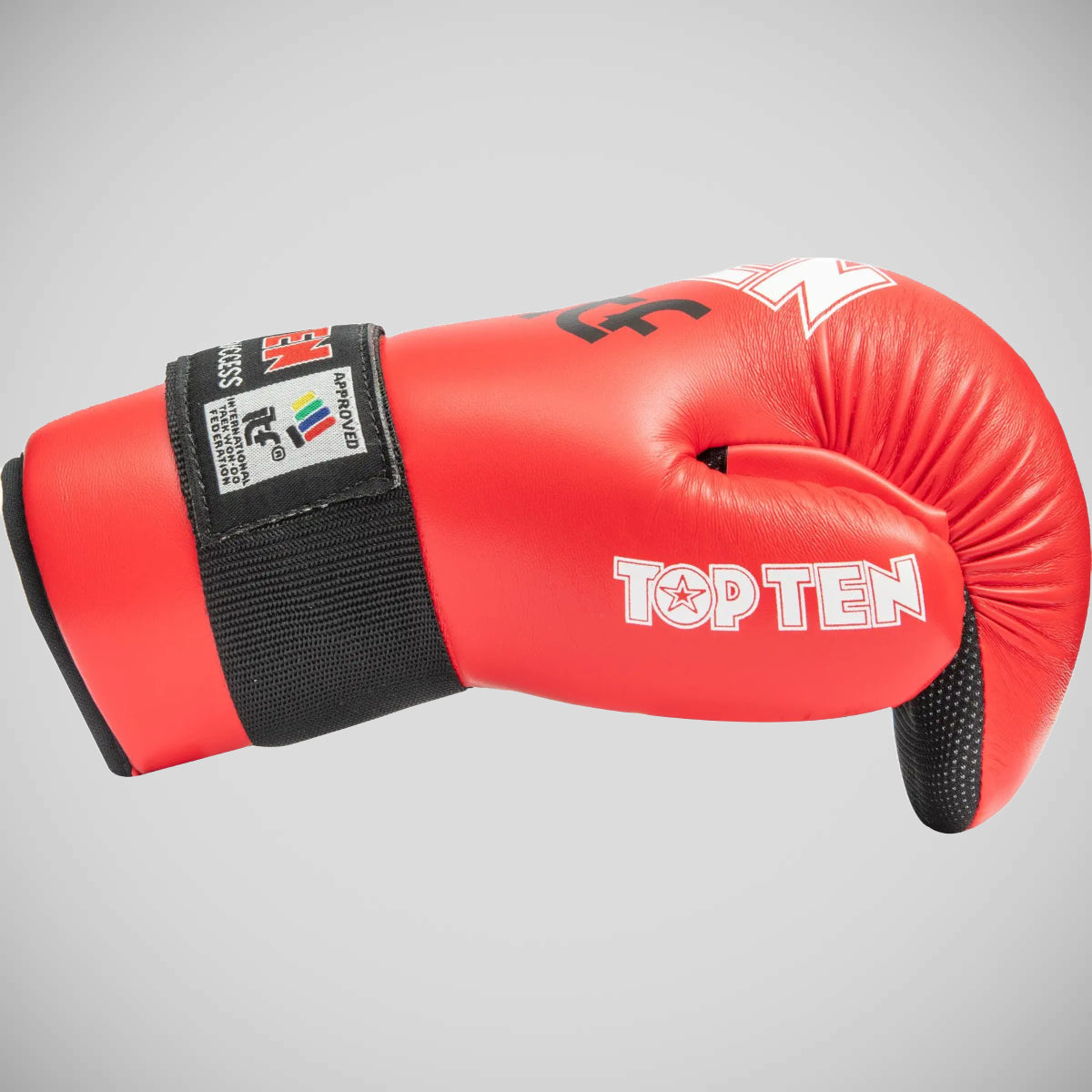 Red Top Ten Open Hand ITF Gloves