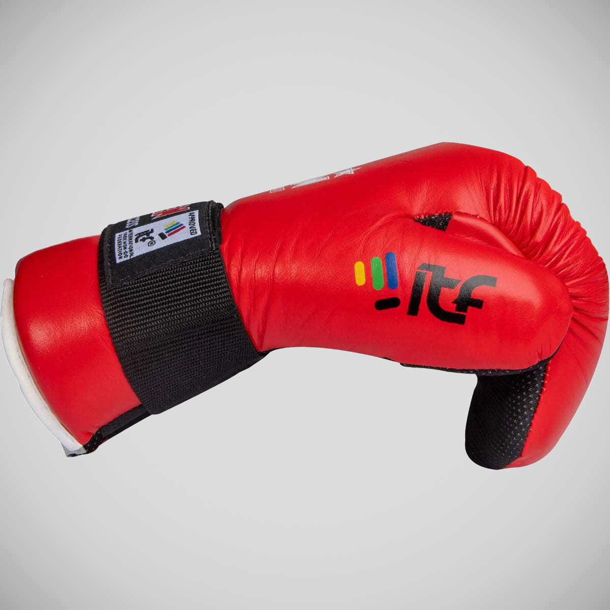 Red Top Ten Open Hand Superfight ITF Gloves