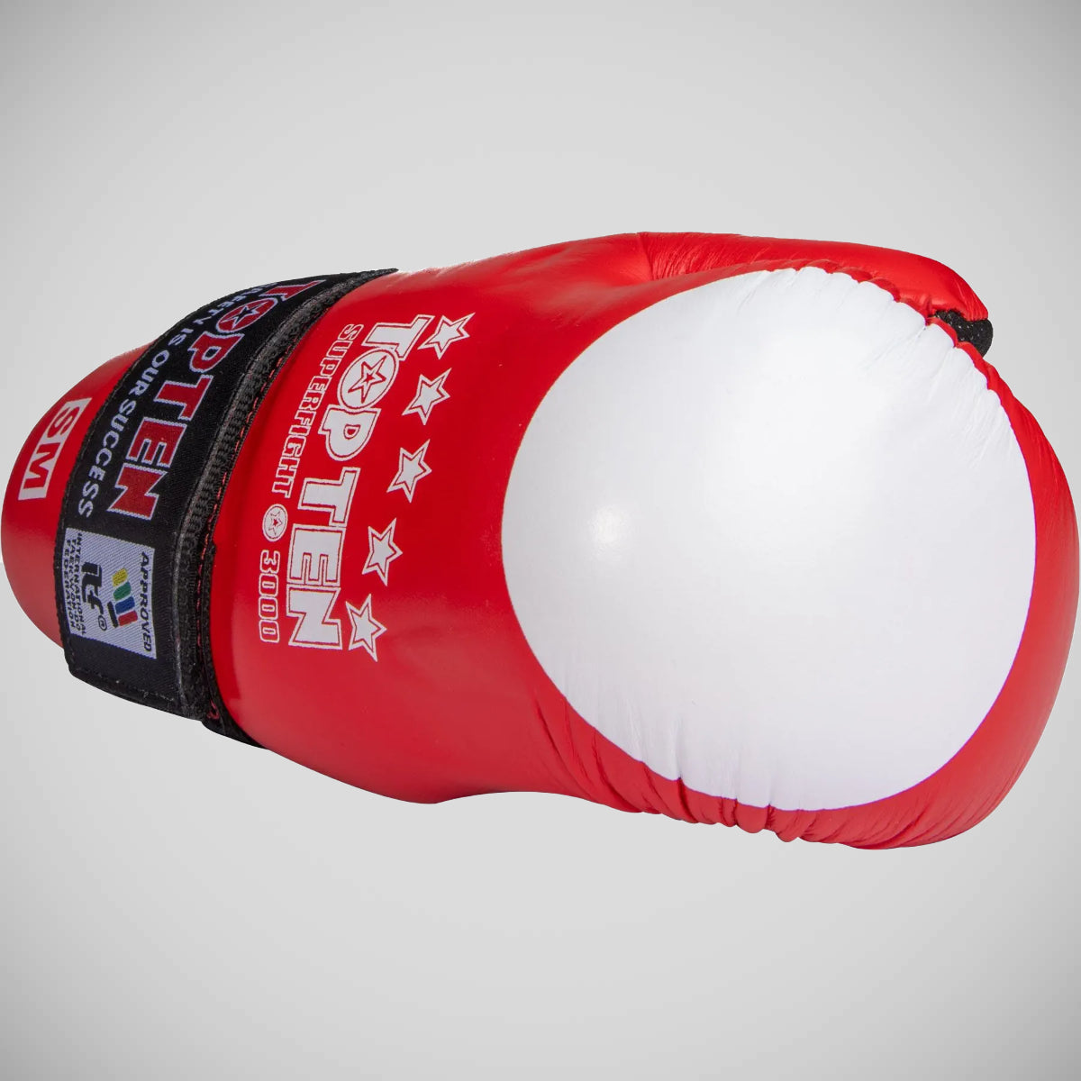 Red Top Ten Open Hand Superfight ITF Gloves