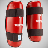 Red Top Ten WAKO Shin Guards