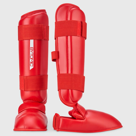 Red/White Bytomic Red Label Karate Shin/Instep