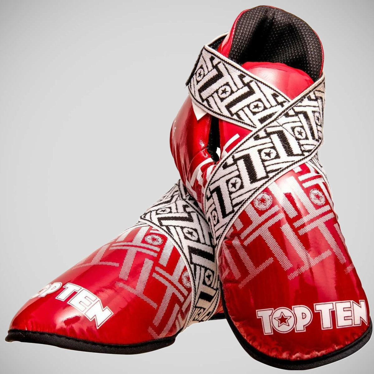 Red/White Top Ten Superlight Prism Glossy Kicks