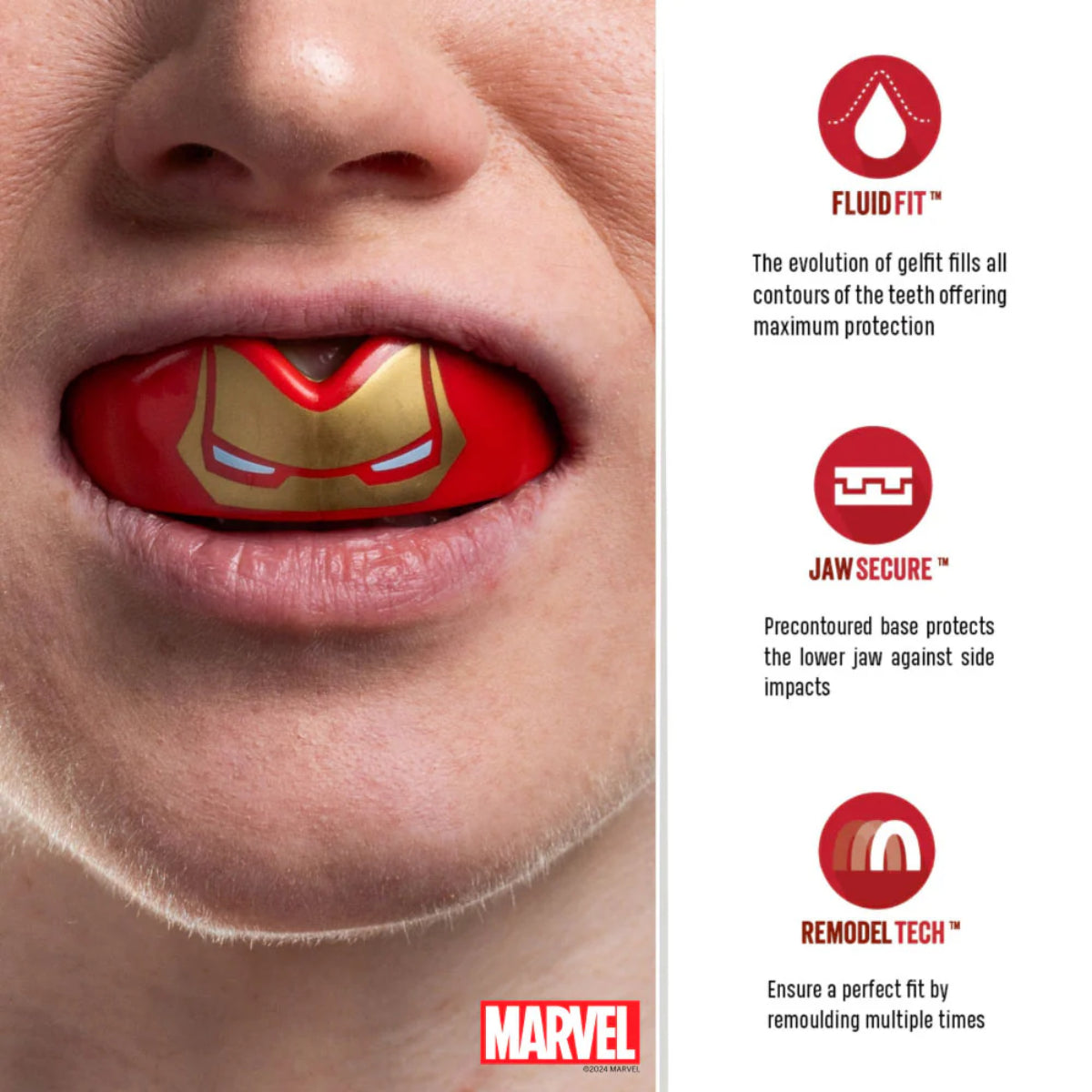 SafeJawz Marvel Iron Man Mouth Guard