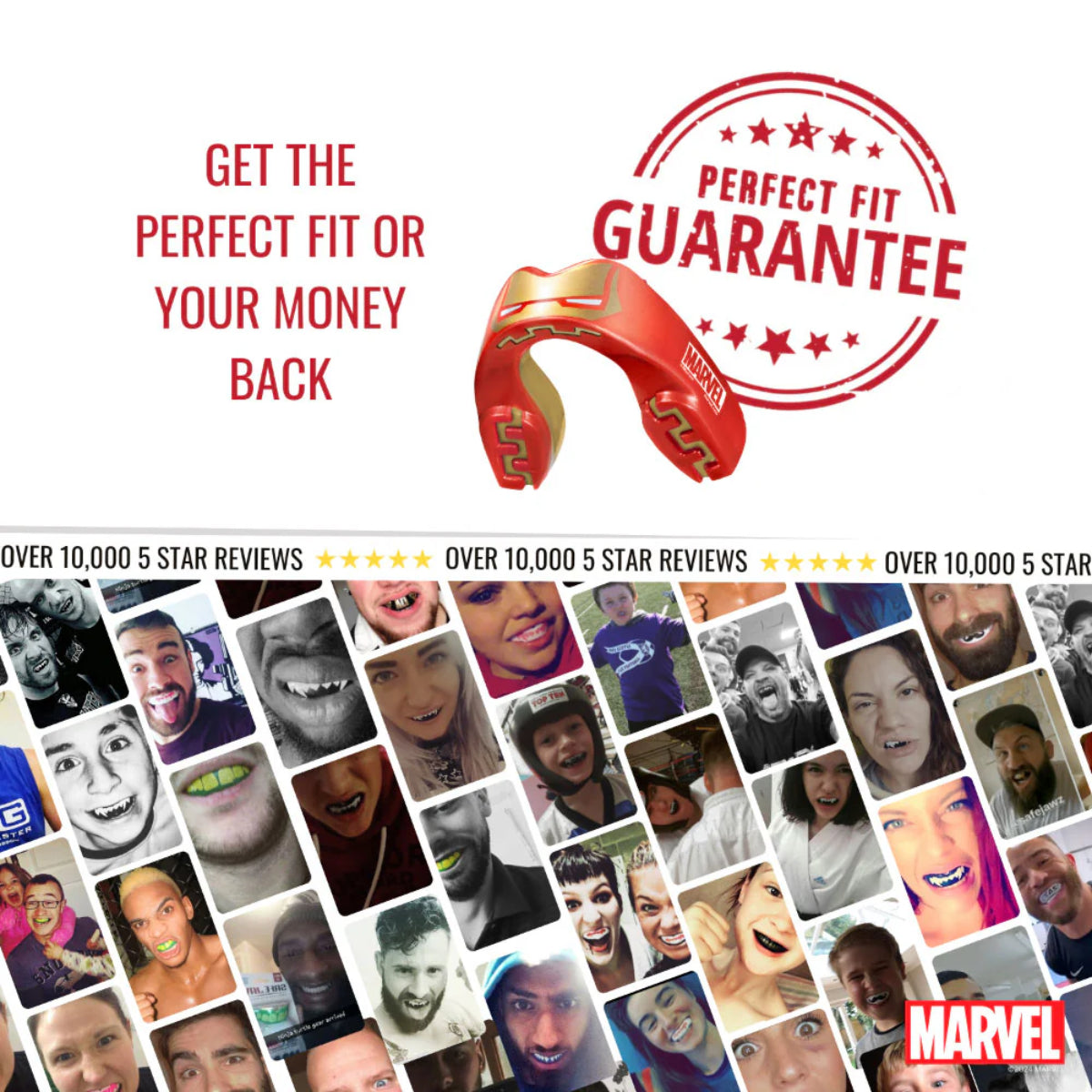 SafeJawz Marvel Iron Man Mouth Guard