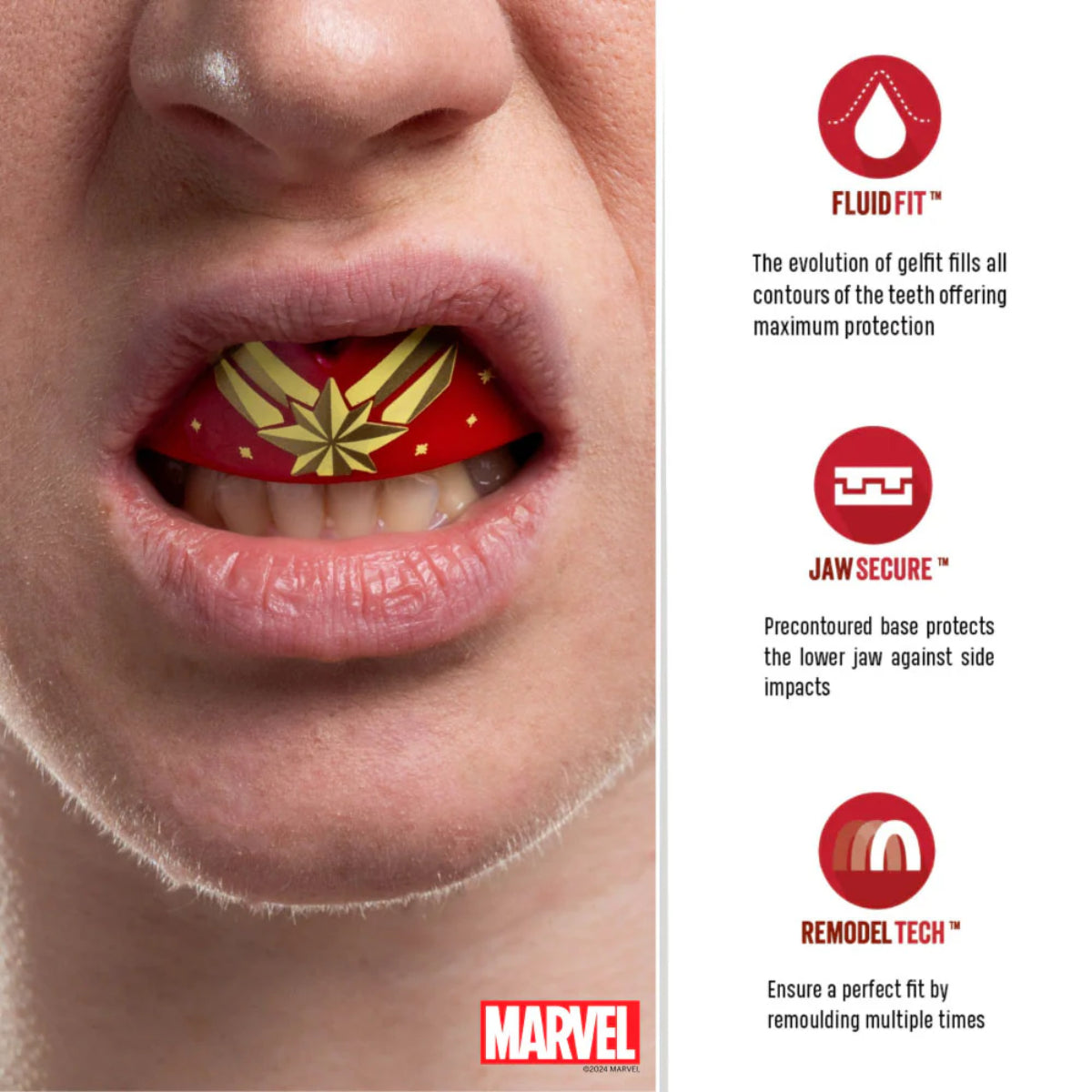 Safejawz Marvel Captain Marvel Mouth Guard