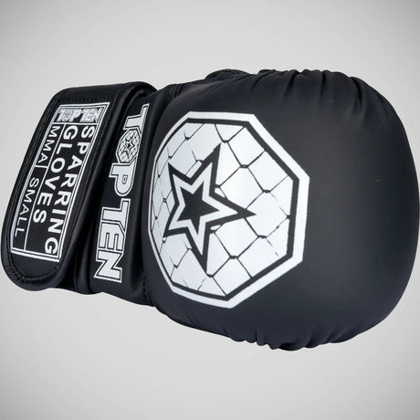 Top Ten Contender MMA Sparring Gloves Black