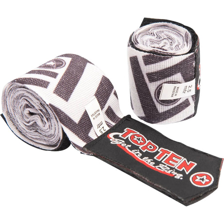 Top Ten Military Elastic Hand Wraps Black/White