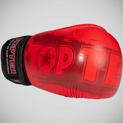 Top Ten Power Ink Boxing Gloves Red