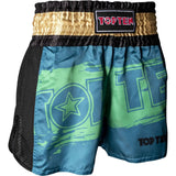 Top Ten Power Ink Kickboxing Shorts Green/Gold