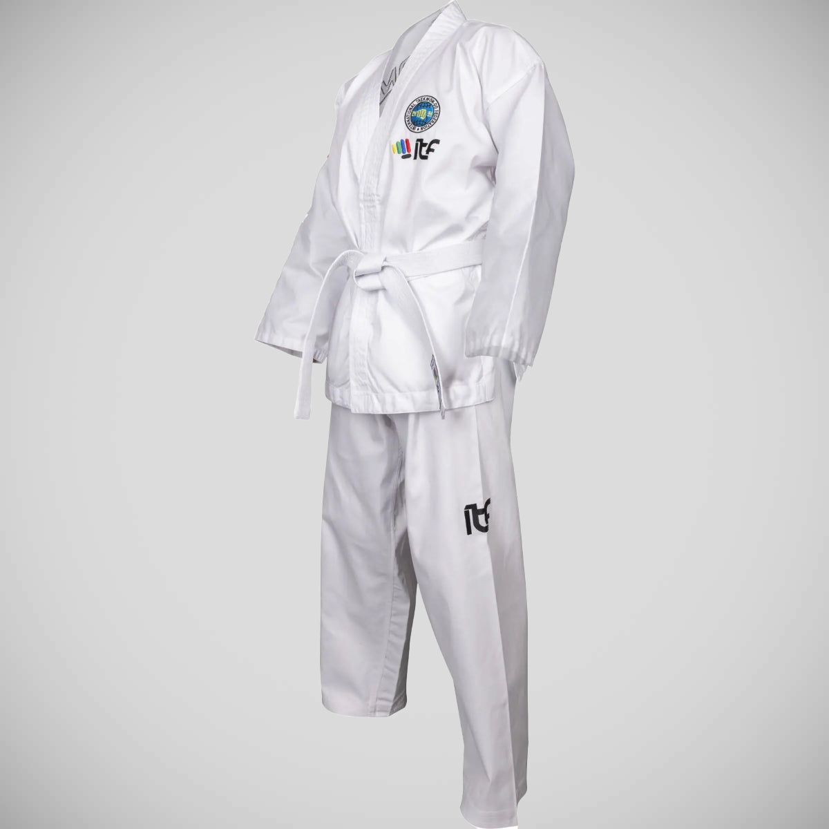 White Top Ten Student ITF Tae Kwon-Do Dobok