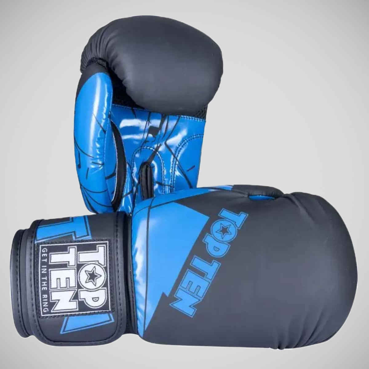 Black/Blue Top Ten The Splitter Boxing Gloves