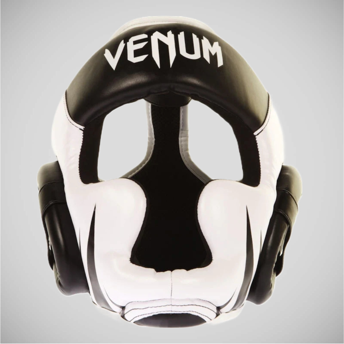 Black/White Venum Challenger 2.0 Head Guard