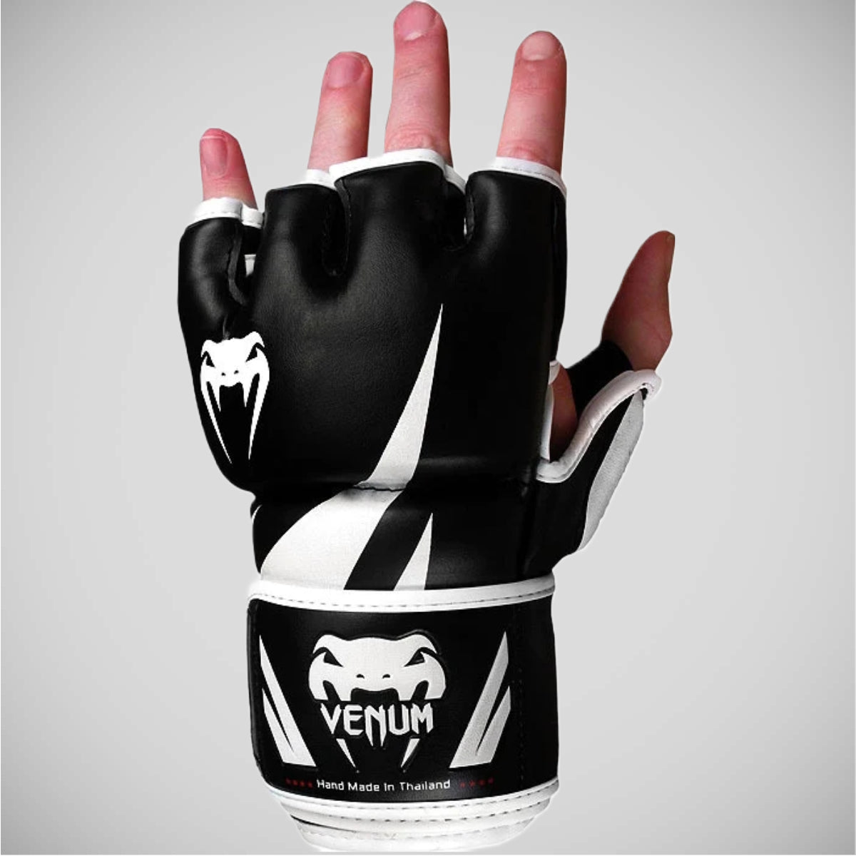 Black/White Venum Challenger MMA Fight Gloves