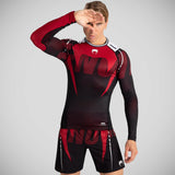 Venum Adrenaline Long Sleeve Rash Guard Black/Red