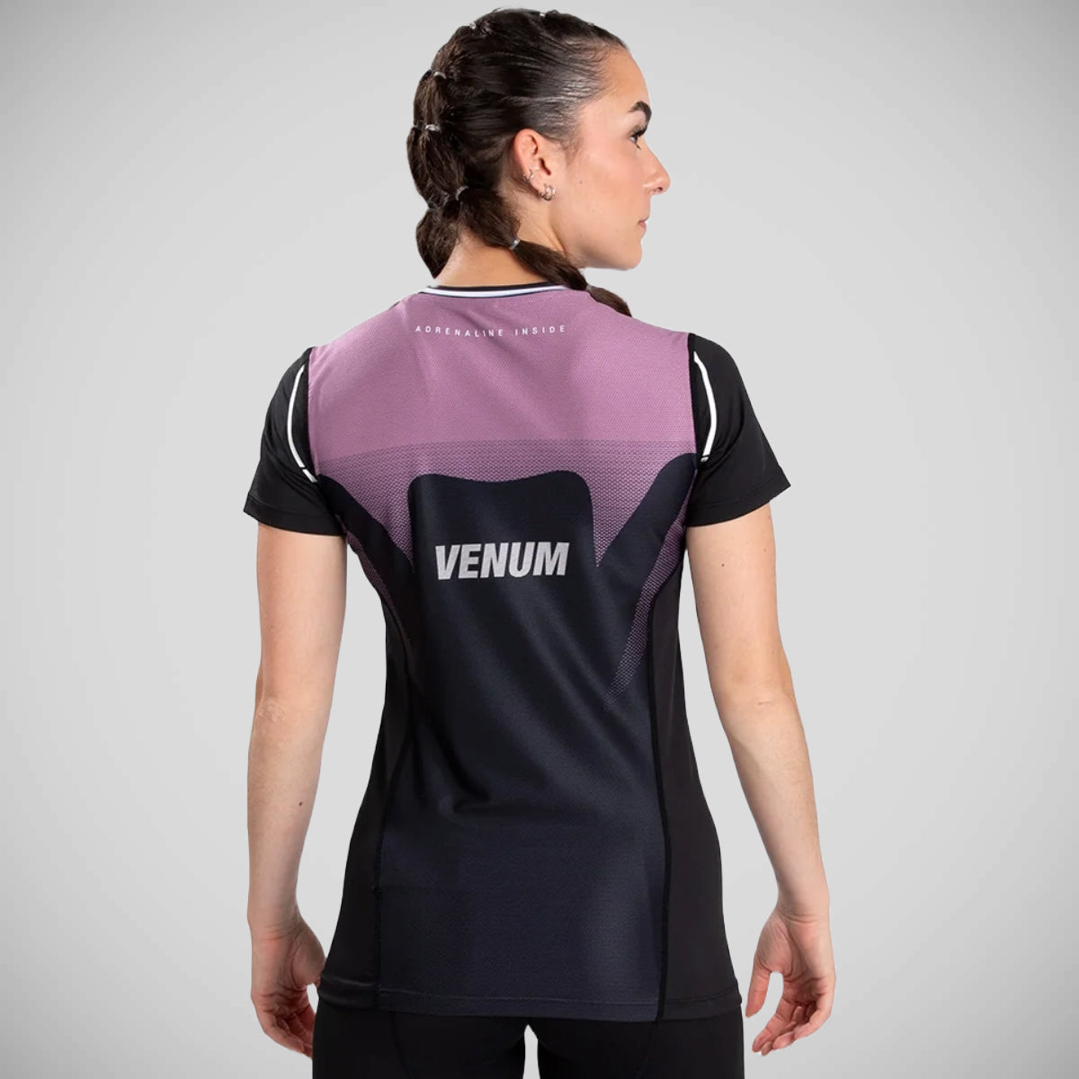 Venum Adrenaline Women's Dry Tech T-Shirt Black/Purple