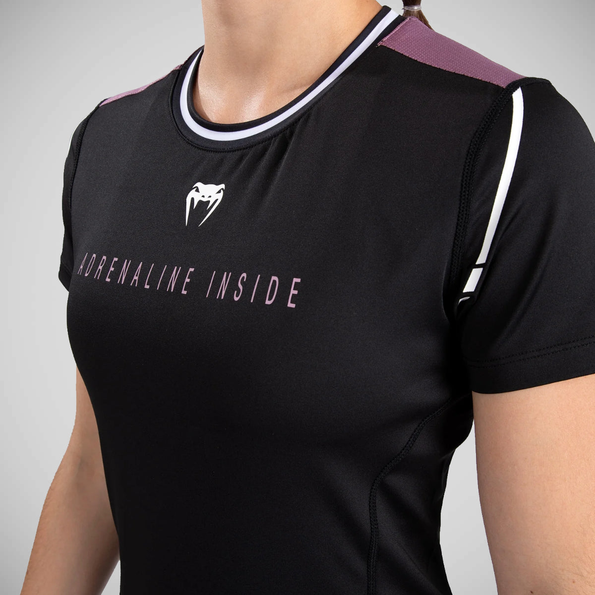 Venum Adrenaline Women's Dry Tech T-Shirt Black/Purple