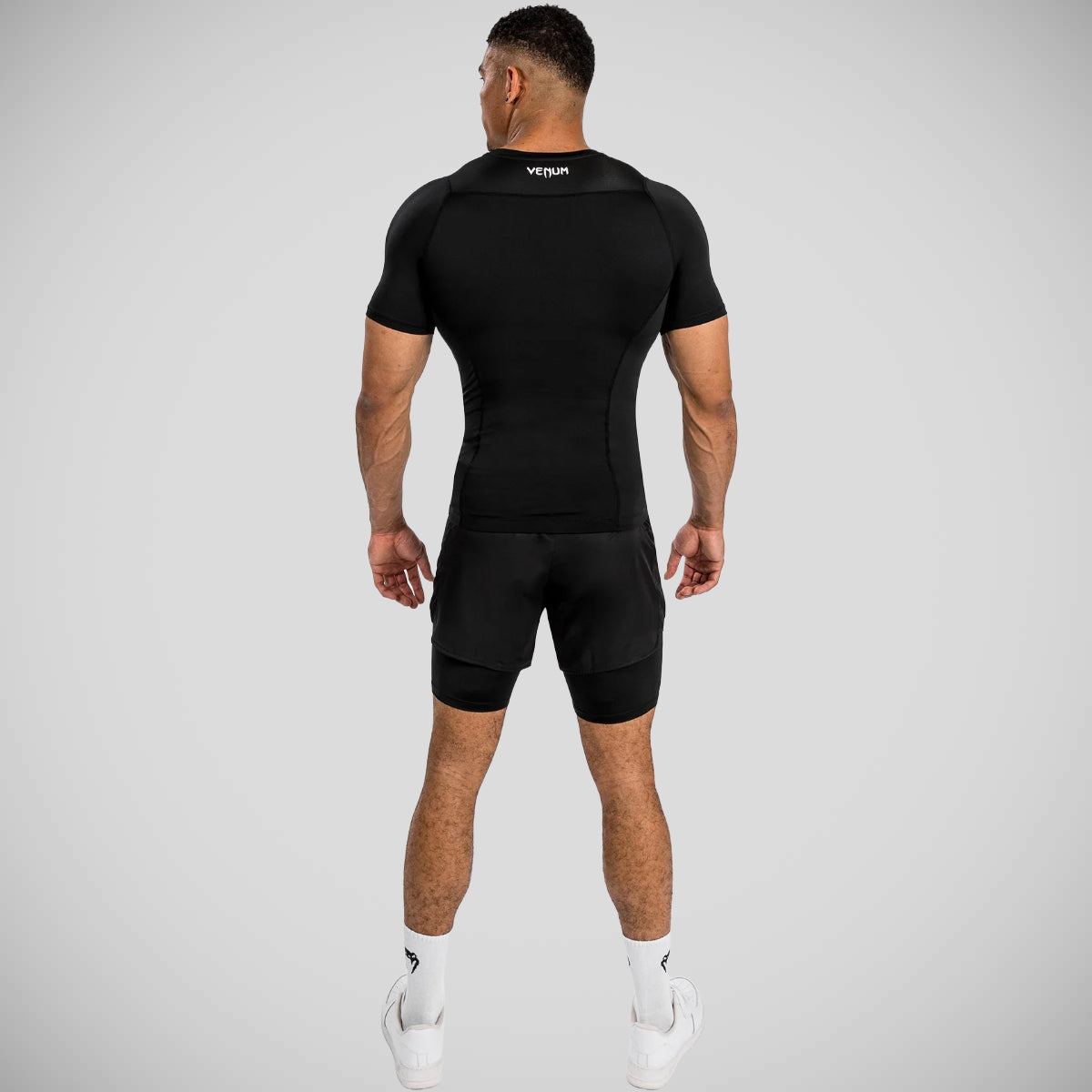 Venum Attack Short Sleeve Rash Guard Black/Grey