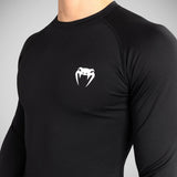 Venum Contender Long Sleeve Rash Guard Black/White