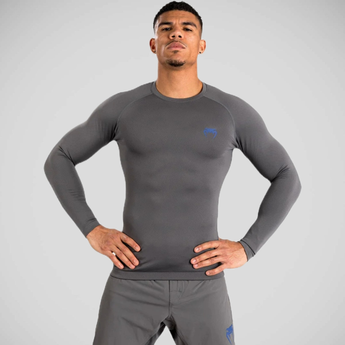 Venum Contender Long Sleeve Rash Guard Grey