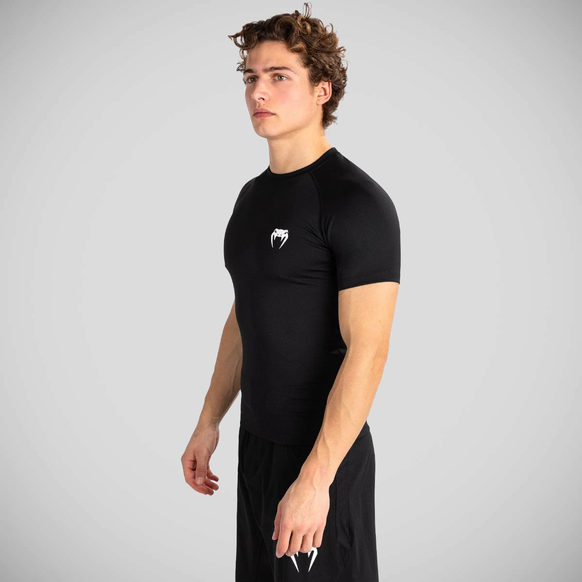 Venum Contender Short Sleeve Rash Guard Black/White