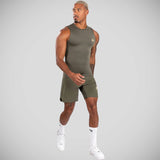 Venum Contender Sleeveless Rash Guard Khaki