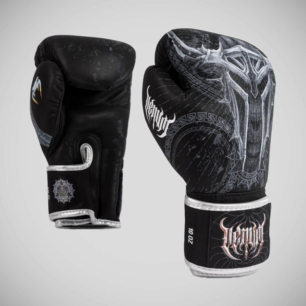 Venum Gladiator 5.0 Boxing Gloves Black/Silver