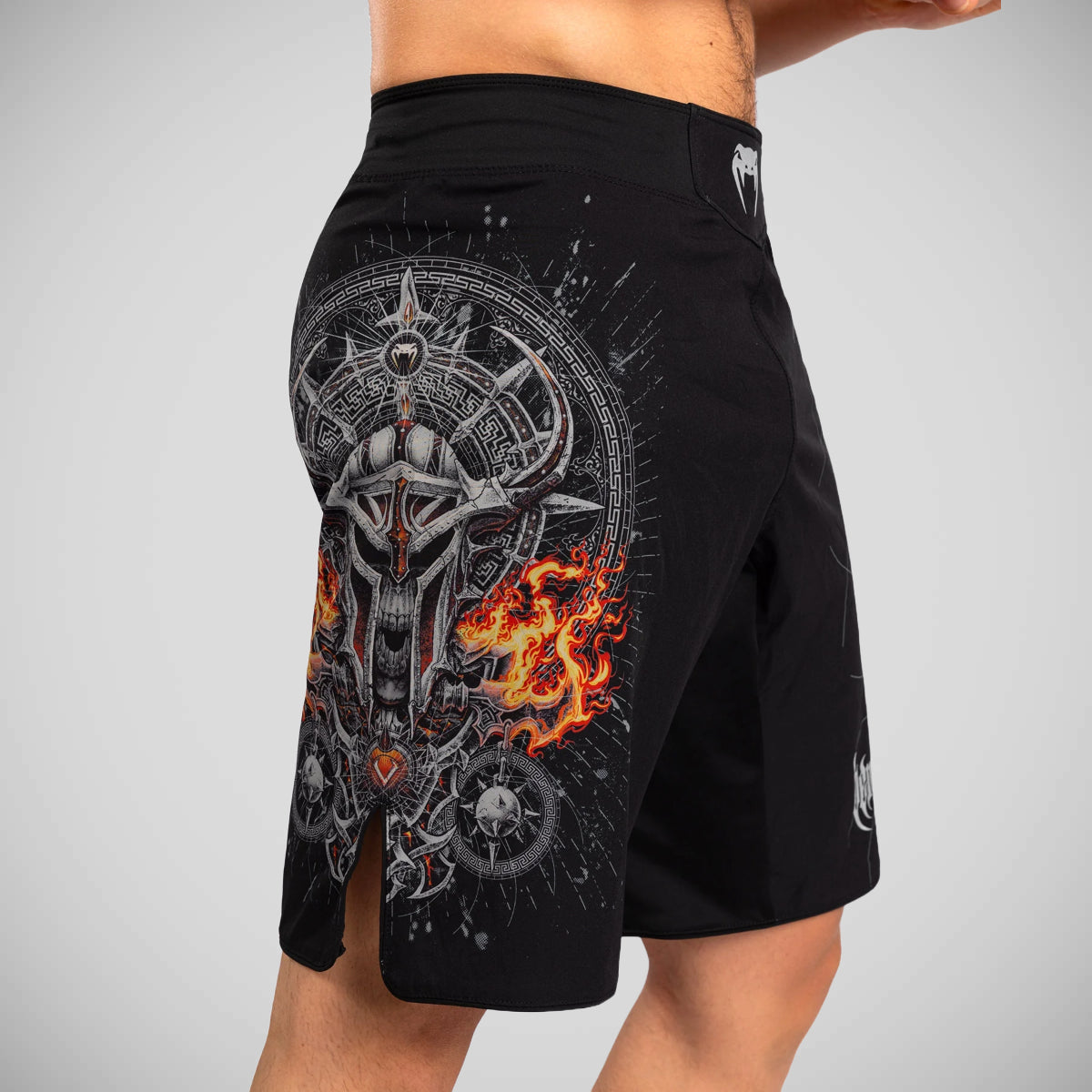 Venum Gladiator 5.0 Fight Shorts Black/Silver