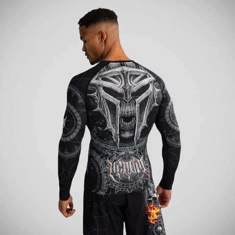 Venum Gladiator 5.0 Long Sleeve Rash Guard Black/Silver