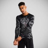 Venum Gladiator 5.0 Long Sleeve Rash Guard Black/Silver