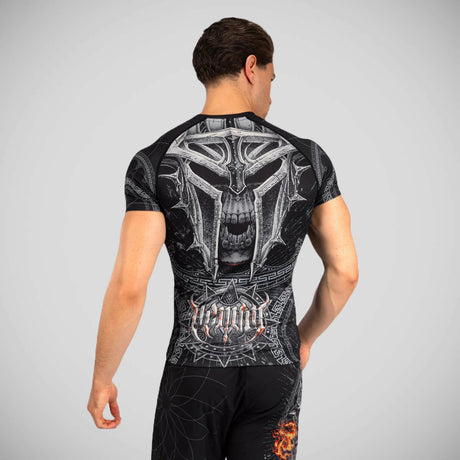 Venum Gladiator 5.0 Short Sleeve Rash Guard Black/Silver