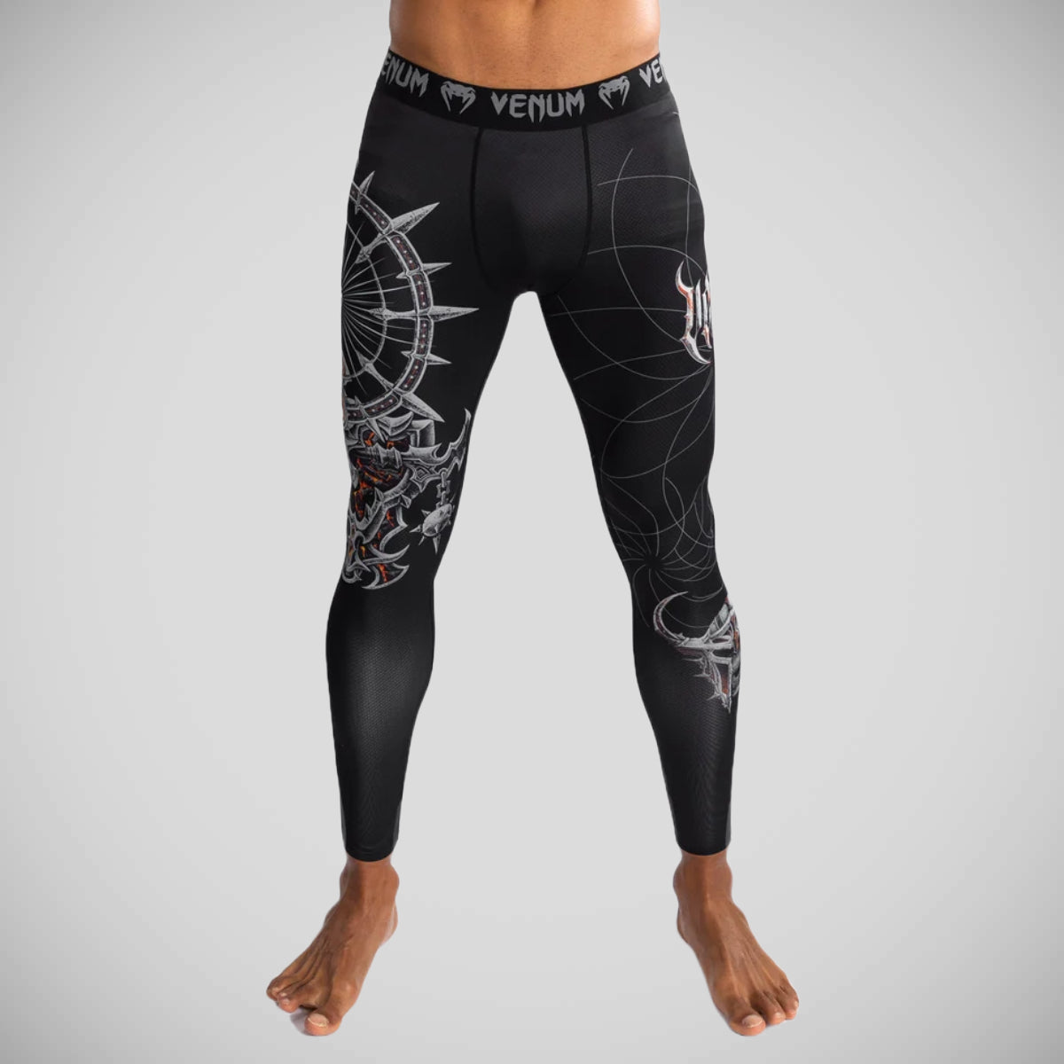 Venum Gladiator 5.0 Spats Black/Silver