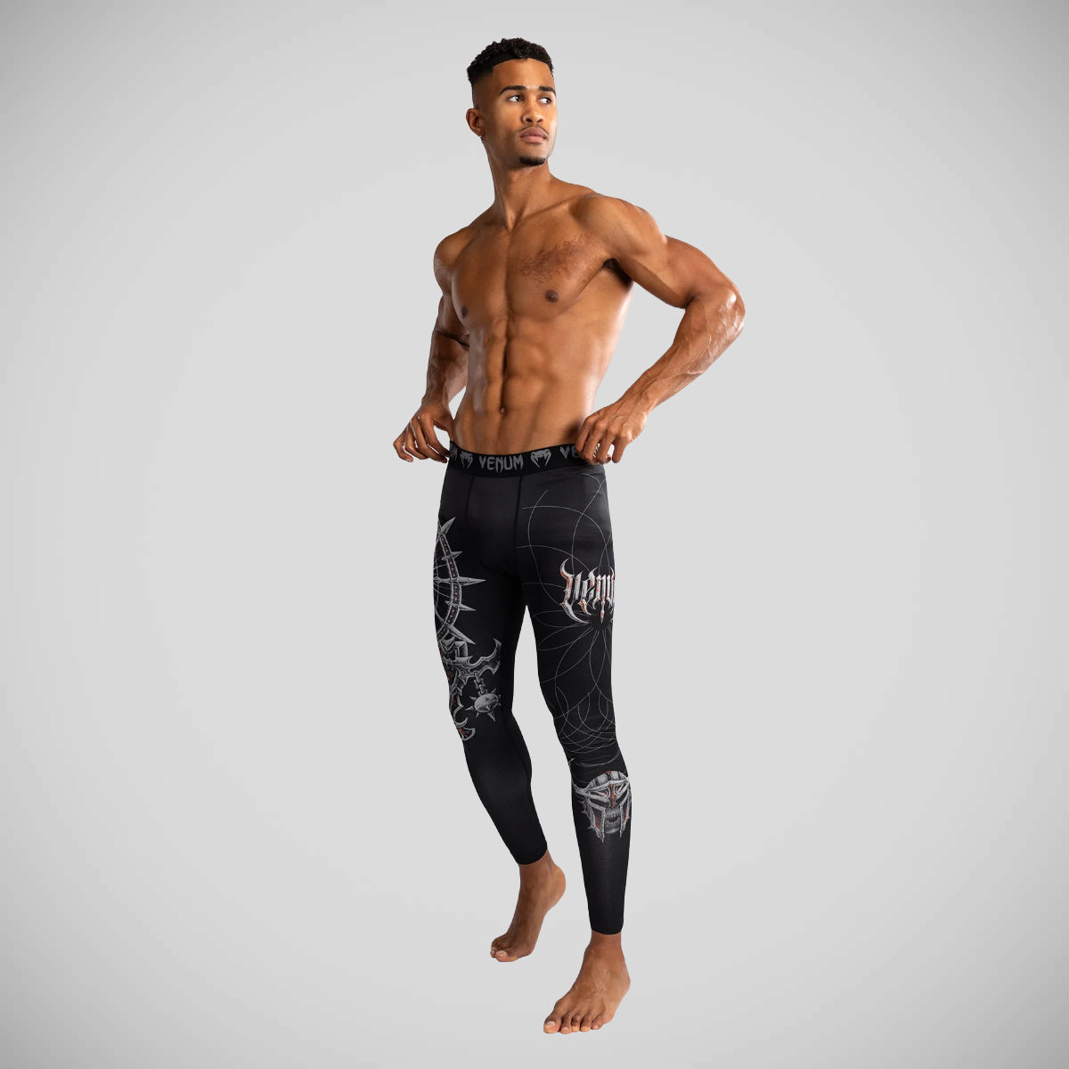 Venum Gladiator 5.0 Spats Black/Silver