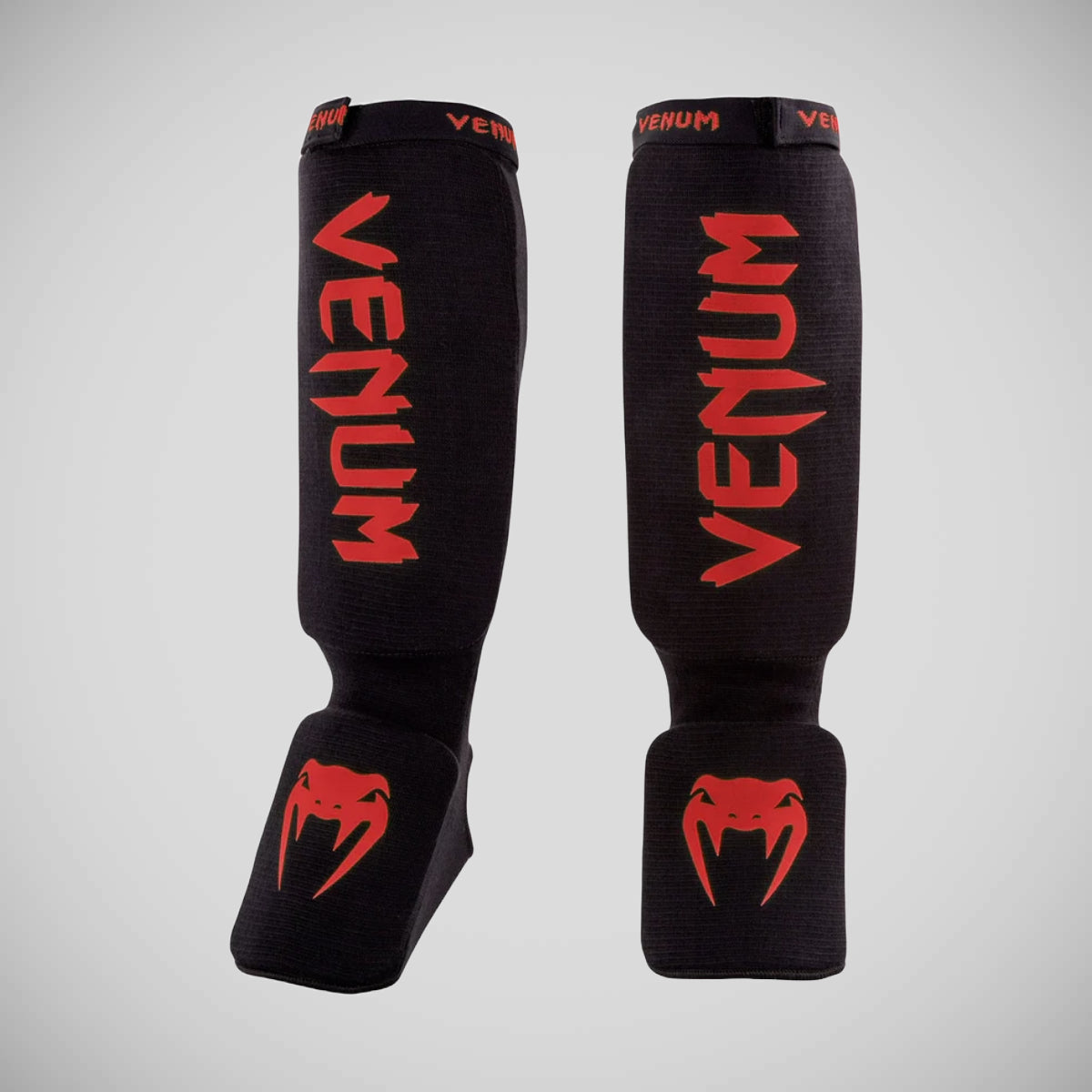 Venum Kontact Shin Guards Black/Red