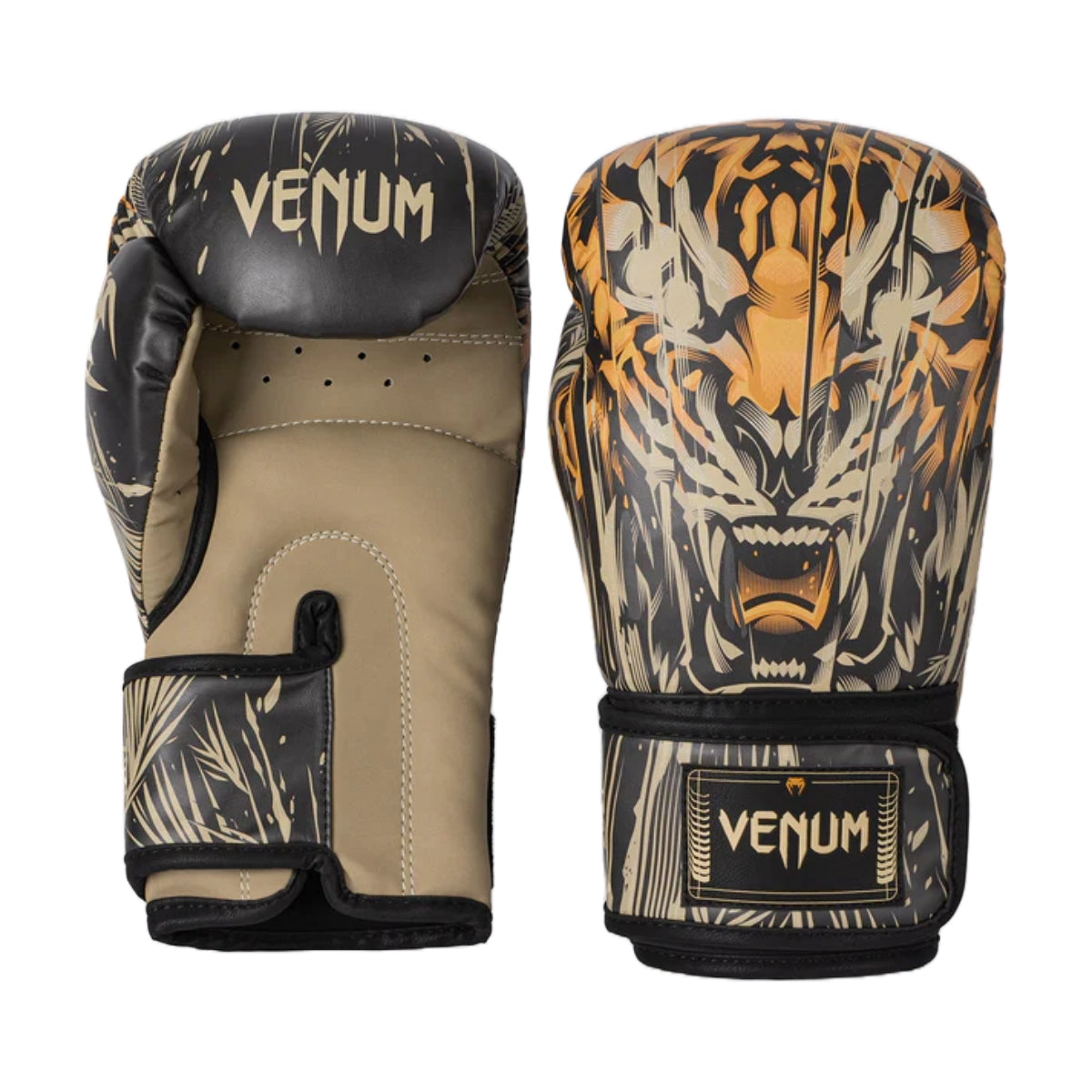 Venum Tiger Boxing Gloves Black/Orange