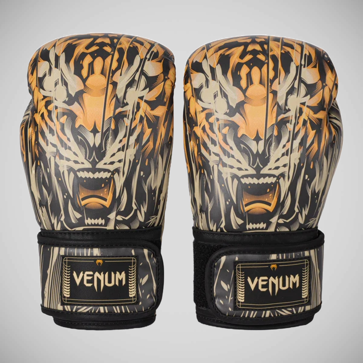 Venum Tiger Boxing Gloves Black/Orange