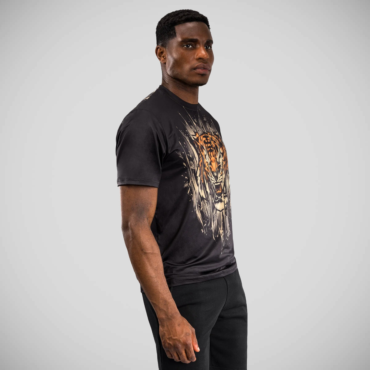 Venum Tiger Dry Tech T-Shirt Black/Orange