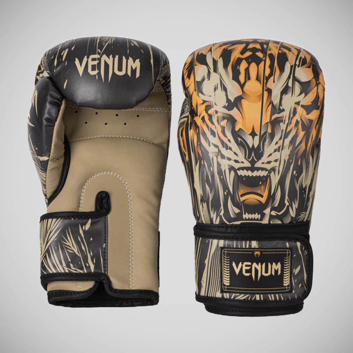 Venum Tiger Kids Boxing Gloves Black/Orange