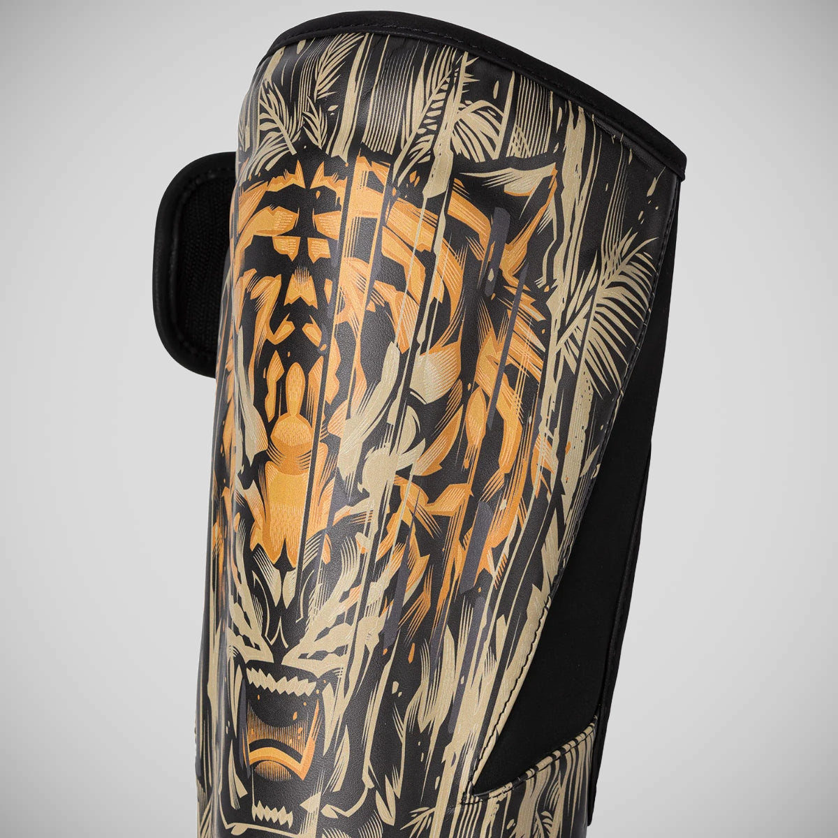Venum Tiger Kids Shin Guards Black/Orange