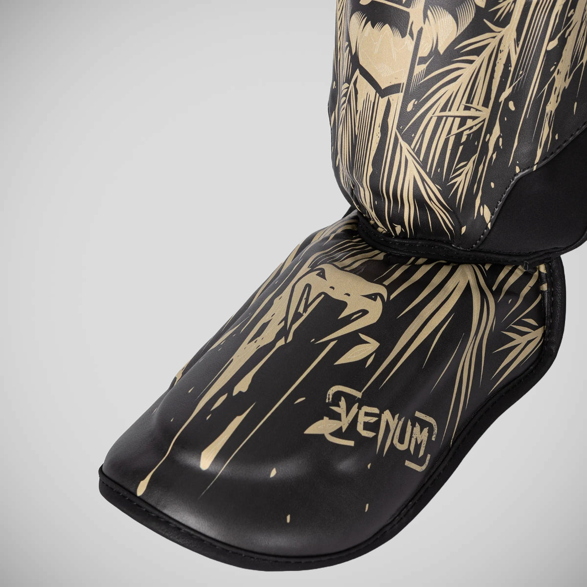 Venum Tiger Kids Shin Guards Black/Orange
