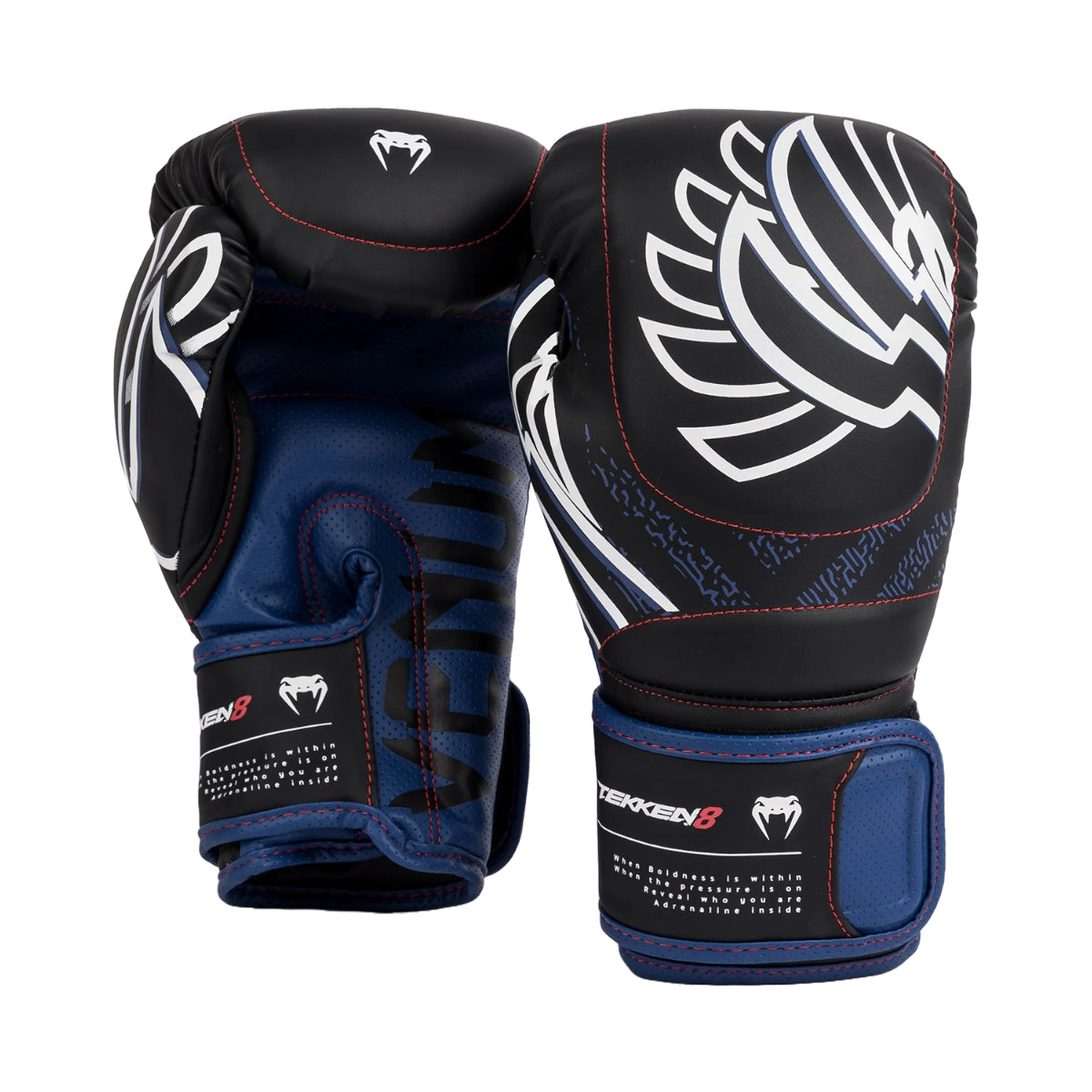 Venum x Tekken 8 Jin Kazama Boxing Gloves Black/White