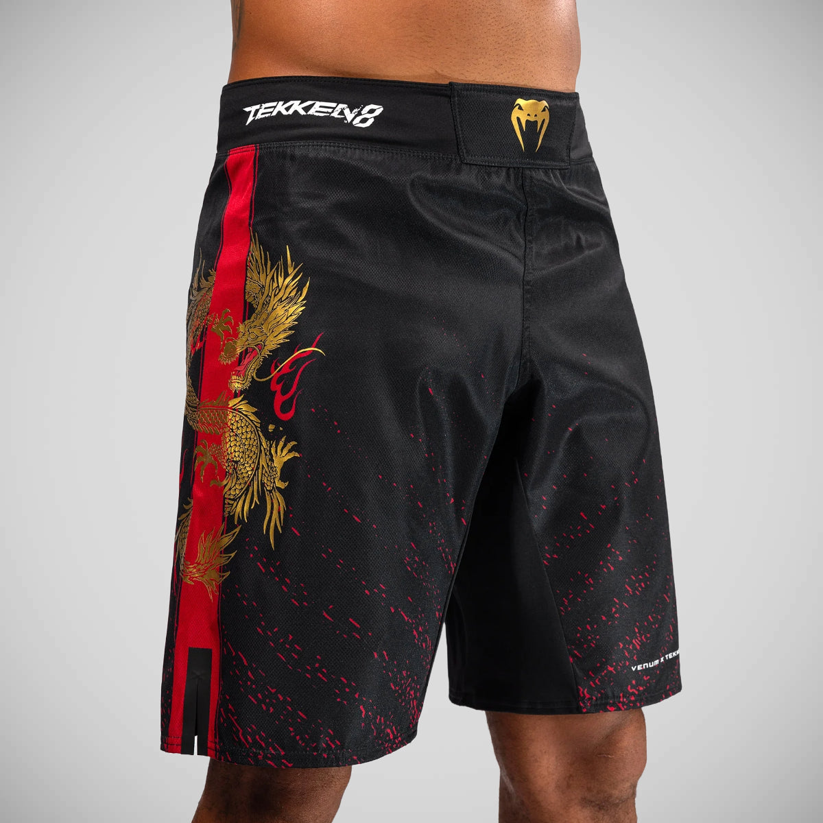 Venum x Tekken 8 Marshall Law Fight Shorts Black/Gold