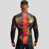 Venum x Tekken 8 Marshall Law Rash Guard Black/Gold