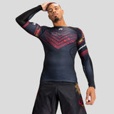 Venum x Tekken 8 Marshall Law Rash Guard Black/Gold